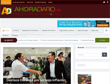 Tablet Screenshot of ahoradiario.mx